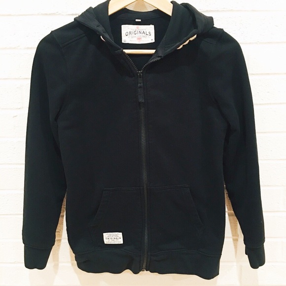 Marks & Spencer Shirts & Tops Marks And Spencer Uk Black Zip Hoodie